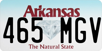 AR license plate 465MGV
