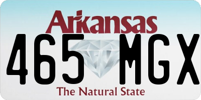 AR license plate 465MGX