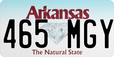 AR license plate 465MGY