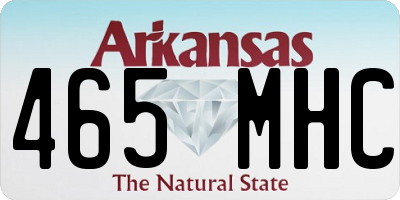 AR license plate 465MHC