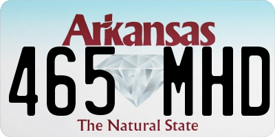 AR license plate 465MHD