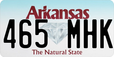 AR license plate 465MHK