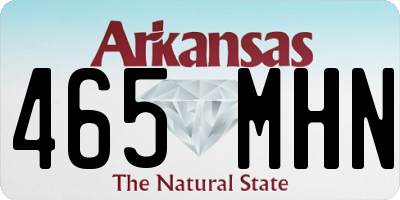AR license plate 465MHN