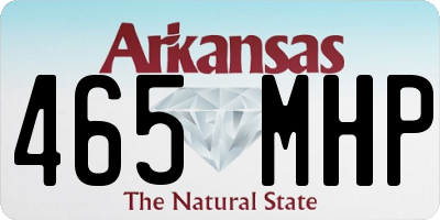 AR license plate 465MHP