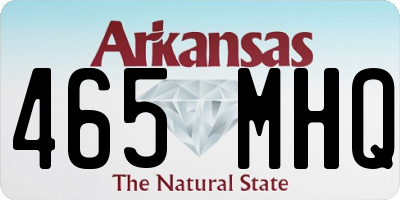 AR license plate 465MHQ
