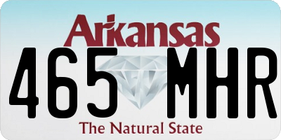 AR license plate 465MHR