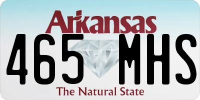 AR license plate 465MHS