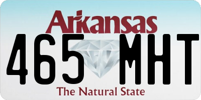 AR license plate 465MHT