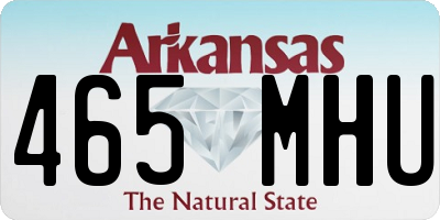 AR license plate 465MHU