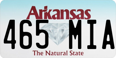 AR license plate 465MIA