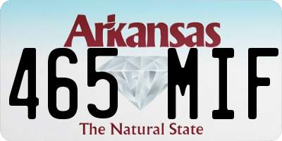 AR license plate 465MIF