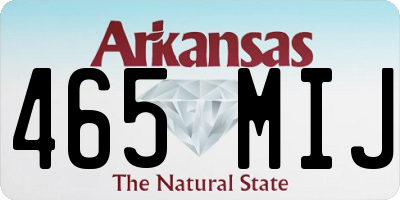 AR license plate 465MIJ