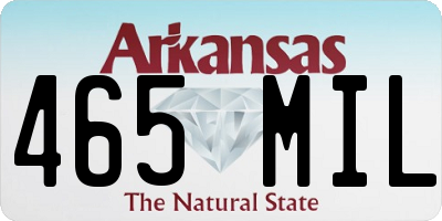 AR license plate 465MIL
