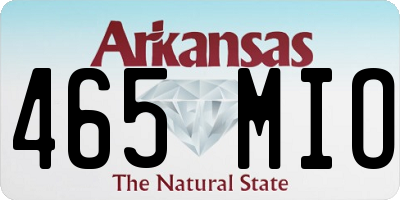 AR license plate 465MIO