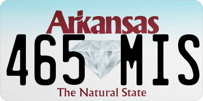 AR license plate 465MIS
