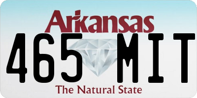 AR license plate 465MIT