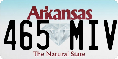 AR license plate 465MIV