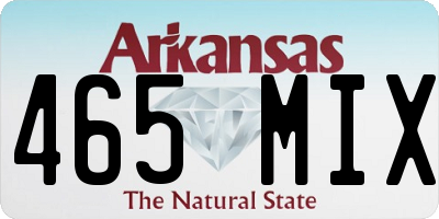 AR license plate 465MIX