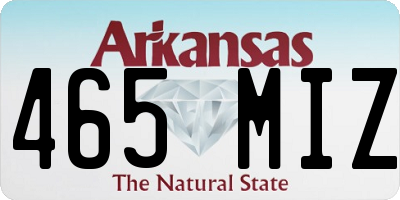 AR license plate 465MIZ