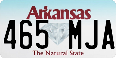 AR license plate 465MJA