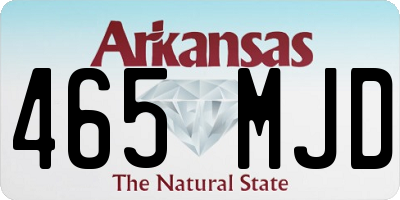 AR license plate 465MJD