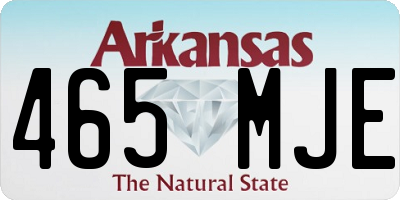 AR license plate 465MJE