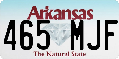 AR license plate 465MJF