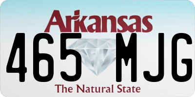 AR license plate 465MJG