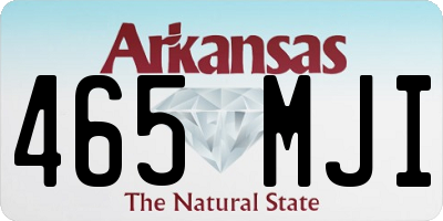 AR license plate 465MJI