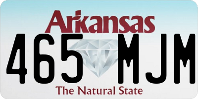 AR license plate 465MJM