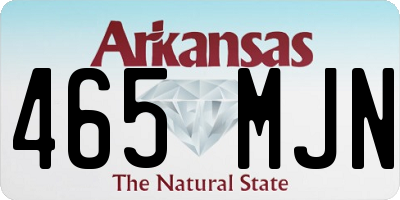 AR license plate 465MJN