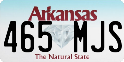 AR license plate 465MJS