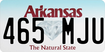 AR license plate 465MJU