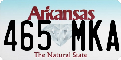 AR license plate 465MKA