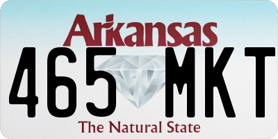 AR license plate 465MKT