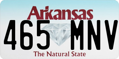 AR license plate 465MNV