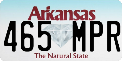 AR license plate 465MPR