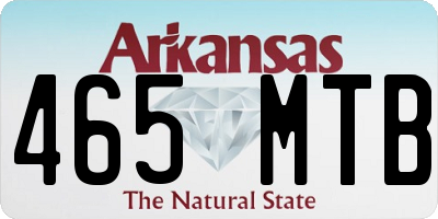 AR license plate 465MTB