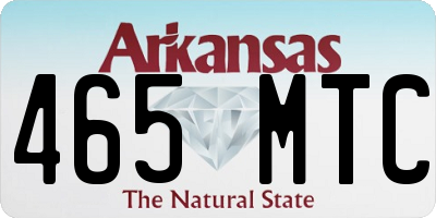 AR license plate 465MTC