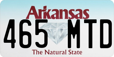 AR license plate 465MTD
