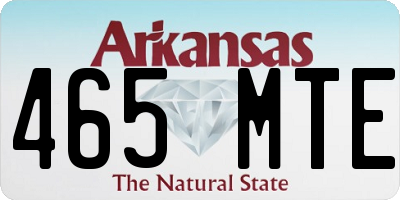 AR license plate 465MTE
