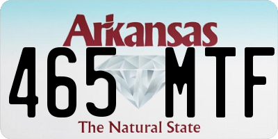 AR license plate 465MTF