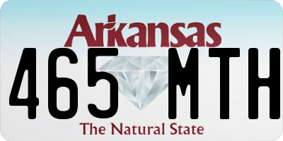 AR license plate 465MTH