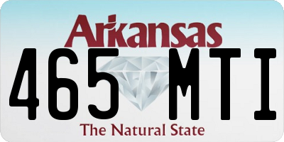 AR license plate 465MTI