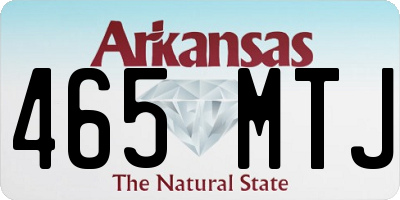AR license plate 465MTJ