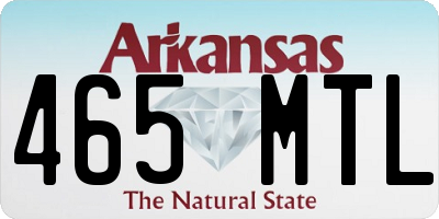 AR license plate 465MTL