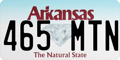 AR license plate 465MTN