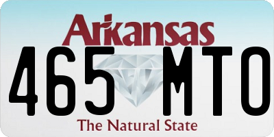 AR license plate 465MTO
