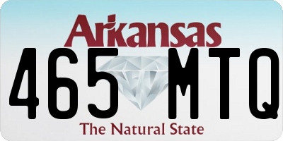 AR license plate 465MTQ