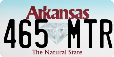 AR license plate 465MTR